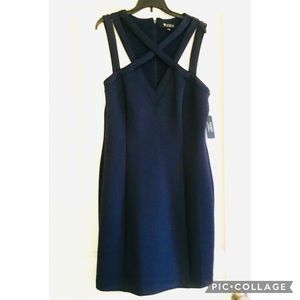 Gorgeous Marine blue scuba dress by Guess. BNWT, size 12.